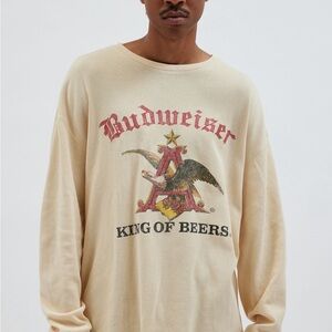 Budweiser Beige Long Sleeve Tee